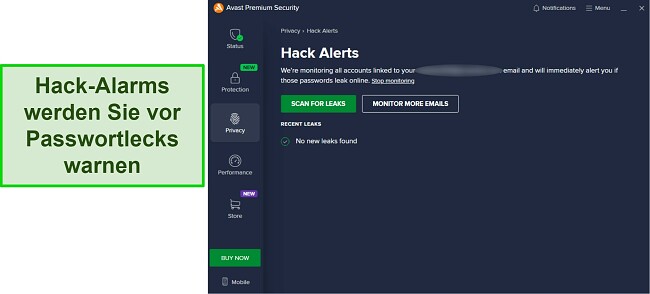 Avast Antivirus Bewertung – Überwachung von Hack-Benachrichtigungen und Prüfung von E-Mails auf Sicherheitsverletzungen
