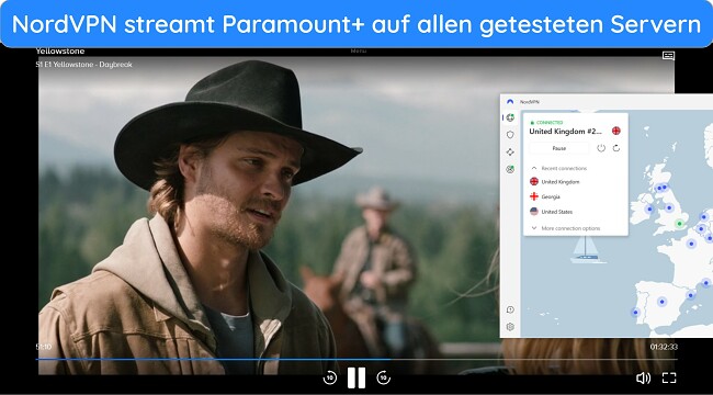 Anleitung zum Ansehen von Paramount+ mit NordVPN Streaming Yellowstone