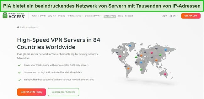 Großes Servernetzwerk von PIA - Einfache Möglichkeiten zur Behebung einer blockierten VPN-Verbindung